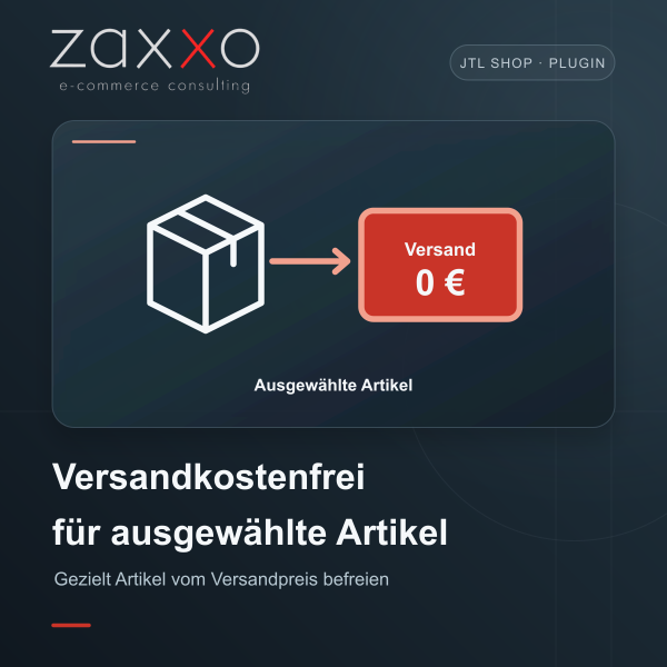 Ausgewählte Artikel versandkostenfrei anbieten | JTL-Shop 5