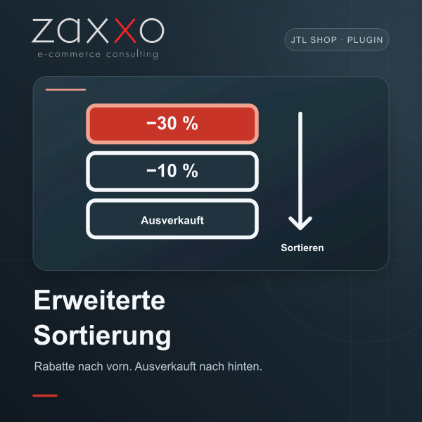 Sortierung nach Rabatt