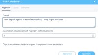 Dynamischer OPC Ki-Textgenerator