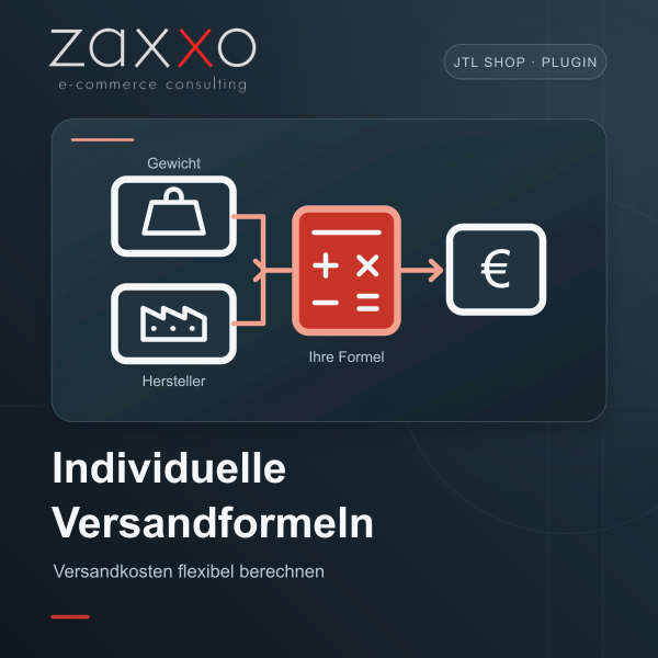 Flexible Versandkostenberechnung mit individuellen Formeln